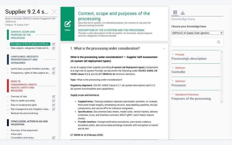 AI Supplier Impact Assessment